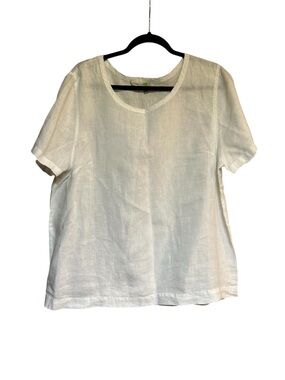 Linen White Classic Tee Large